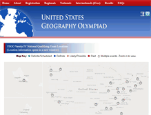 Tablet Screenshot of geographyolympiad.com